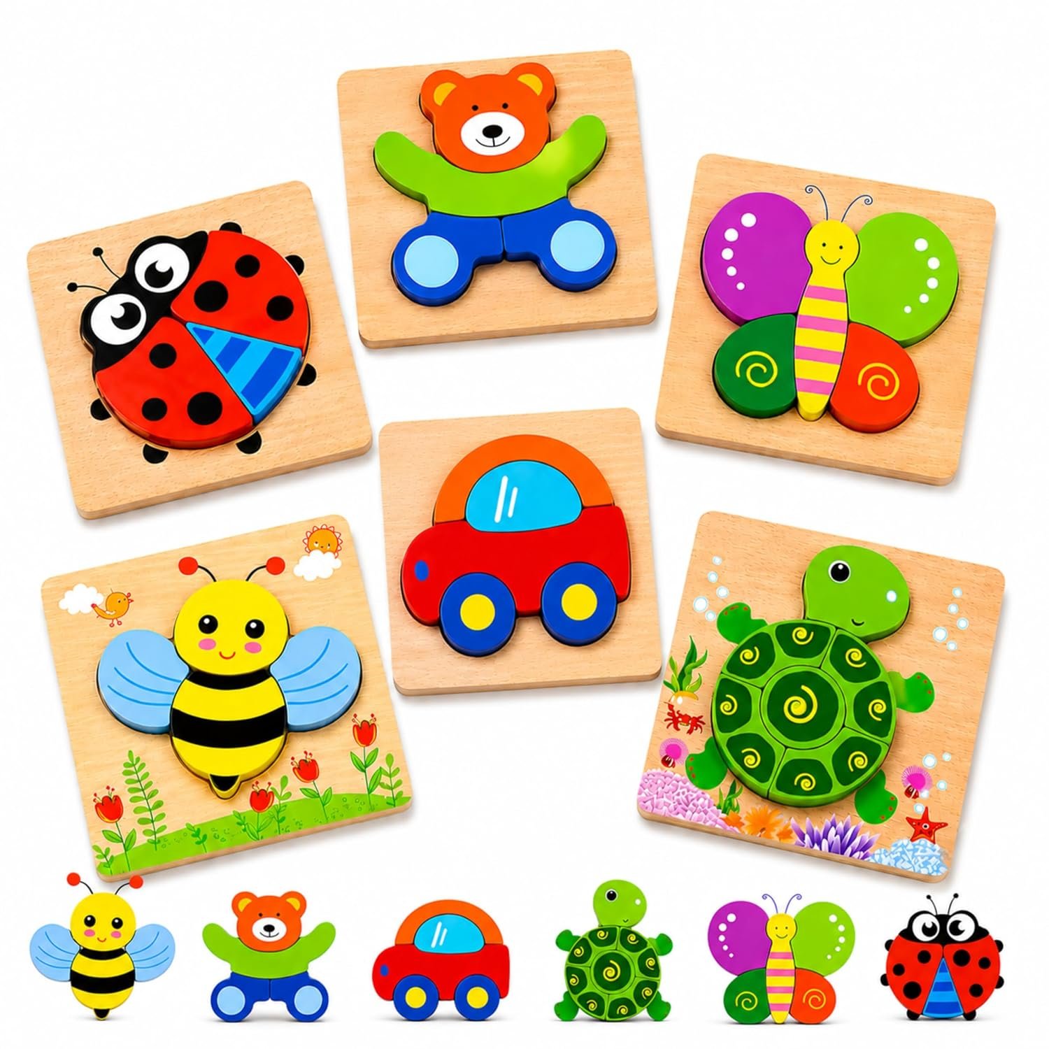 Jigsaw Puzzles Set of 6